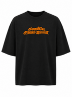 Orange Devotion Oversize T Shirt + Veshti + Thundu ( COMBO )