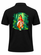 Green Warrior Ayyappa Polo T Shirt + Veshti + Thundu ( COMBO )