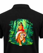 Green Warrior Ayyappa Polo T Shirt + Veshti + Thundu ( COMBO )