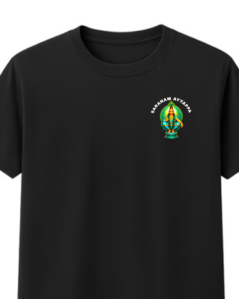Green Warrior Ayyappa Round Neck T Shirt + Veshti + Thundu ( COMBO )