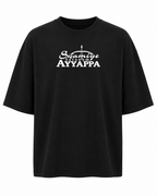 Sabarimala Yatra Black Oversize T-Shirt + Veshti + Thundu