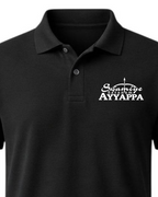 Sabarimala Yatra Black Polo T-Shirt + Veshti + Thundu (COMBO)