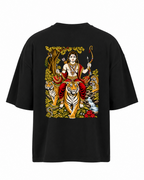 Ayyappa Mythological Art Oversized Tee + Veshti + Thundu (COMBO)