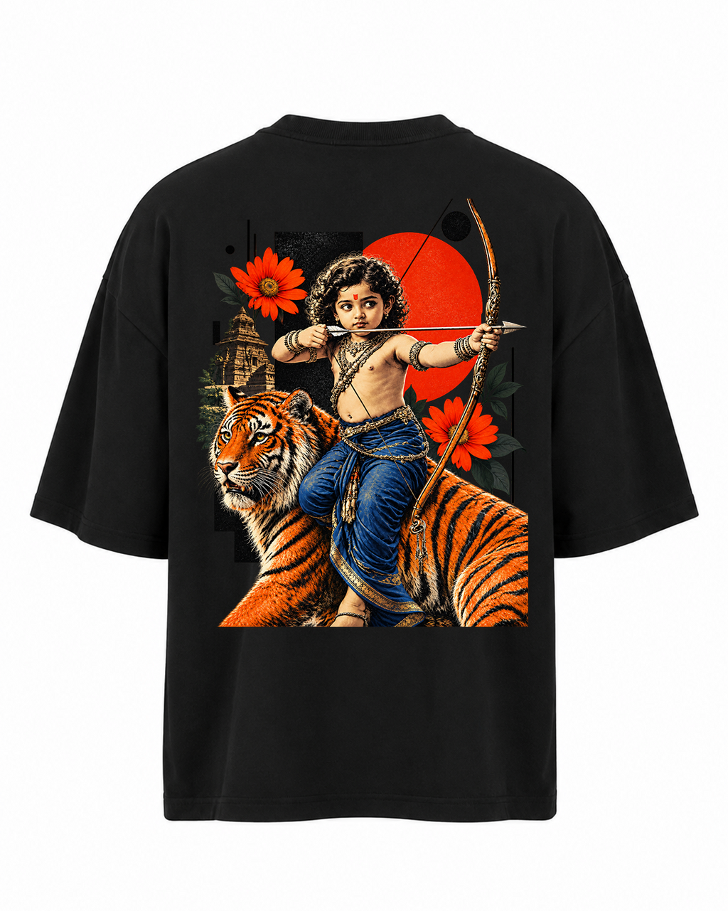 Bala Ayyappa Oversize T-Shirt + Veshti + Thundu (COMBO)