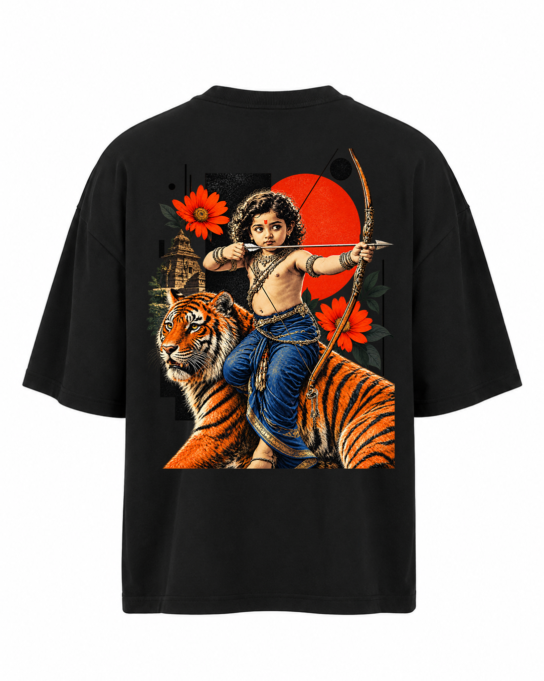 Bala Ayyappa Oversize T-Shirt + Veshti + Thundu (COMBO)
