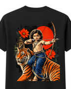 Bala Ayyappa Round Neck T-Shirt + Veshti + Thundu (COMBO)