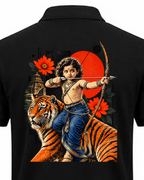Bala Ayyappa Polo T-Shirt + Veshti + Thundu (COMBO)