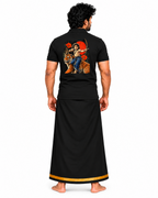 Bala Ayyappa Polo T-Shirt + Veshti + Thundu (COMBO)