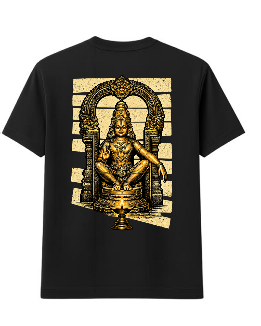 Pon Aandavan Round Neck T Shirt + Veshti + Thundu (COMBO)