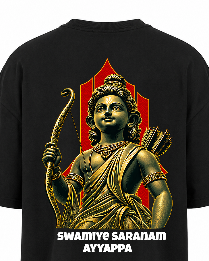 Ayyappa Maharaja Oversize T Shirt + Veshti + Thundu (COMBO)