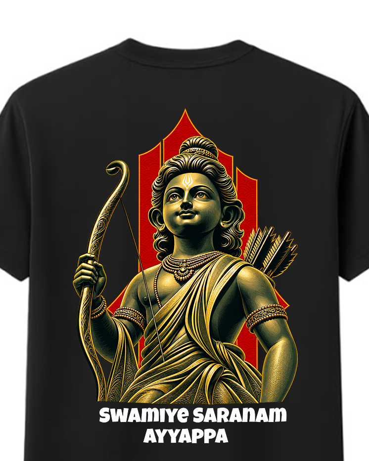 Ayyappa Maharaja Round Neck T Shirt + Veshti + Thundu (COMBO)