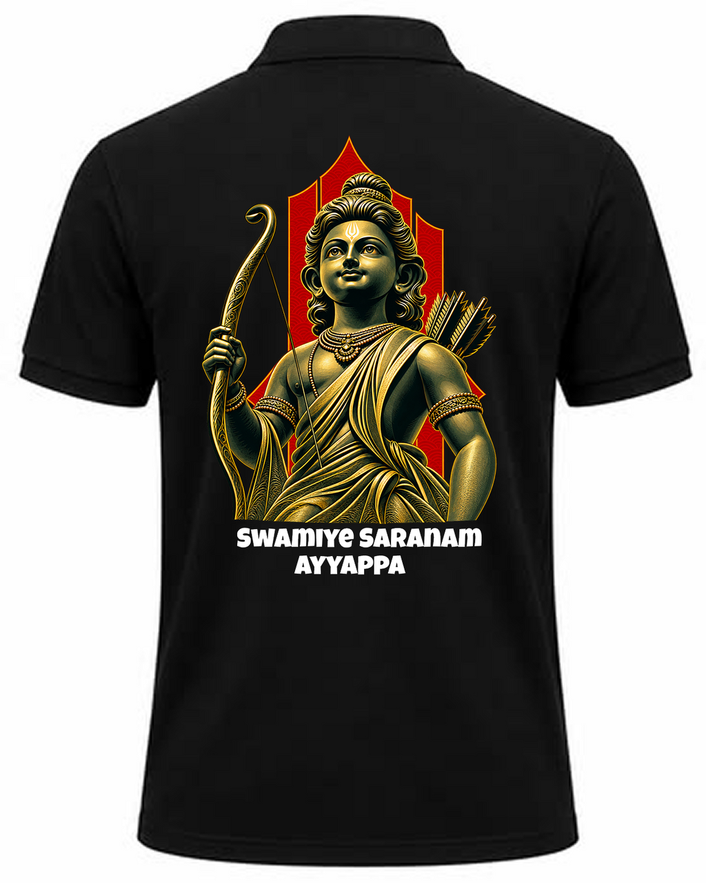 Ayyappa Maharaja Polo T Shirt + Veshti + Thundu (COMBO)