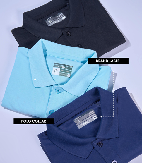 Fitrex Men’s Polo Plain Half Sleeve T-Shirt – FX021