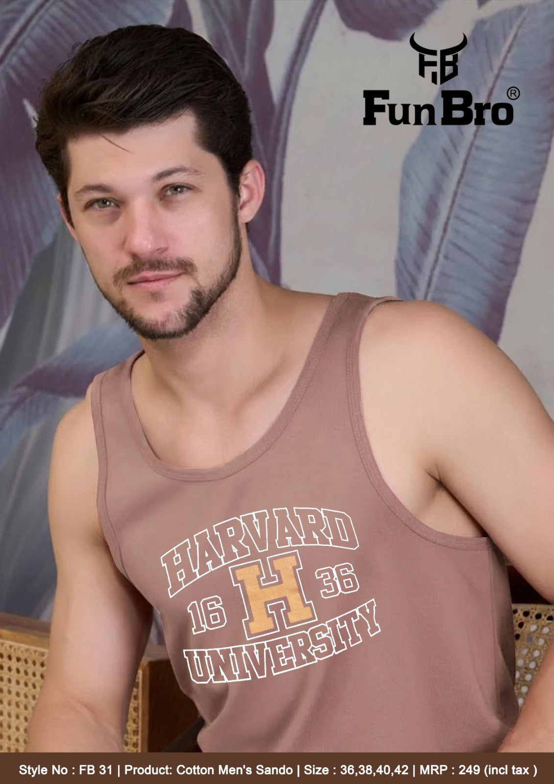 Funbro Mens Cotton Sando - FB51