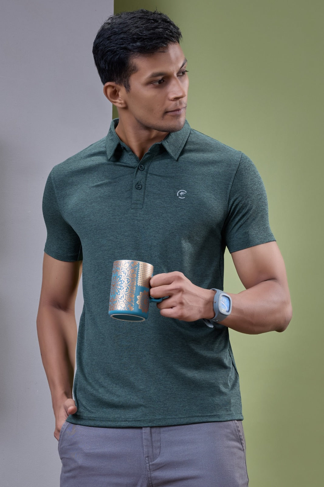 Fitrex Men's Barista Polo T-Shirt FX497