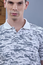Fitrex Men's Printed Polo T-Shirt -FX698