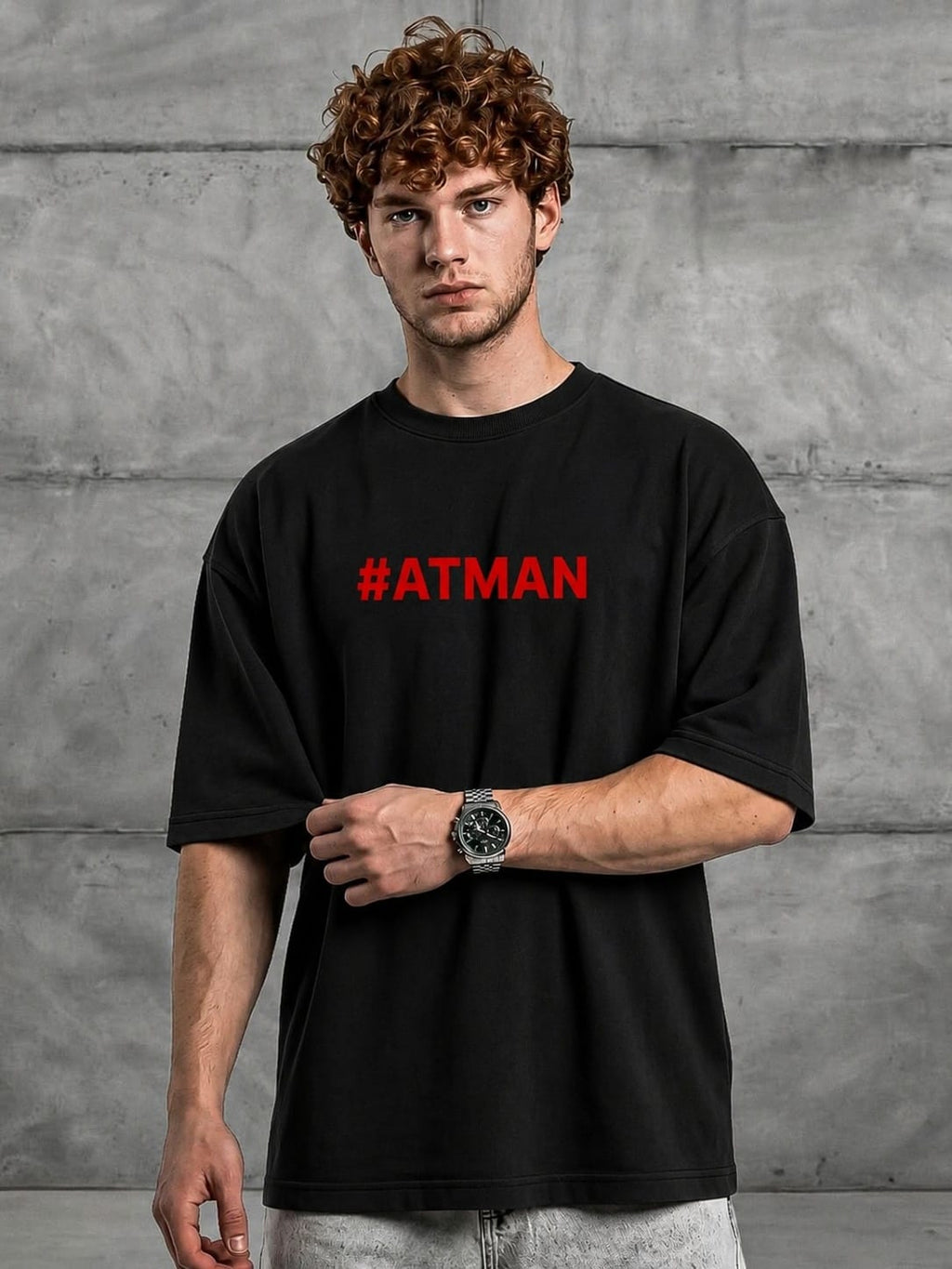 ATMAN DROP SHOULDER T SHIRT