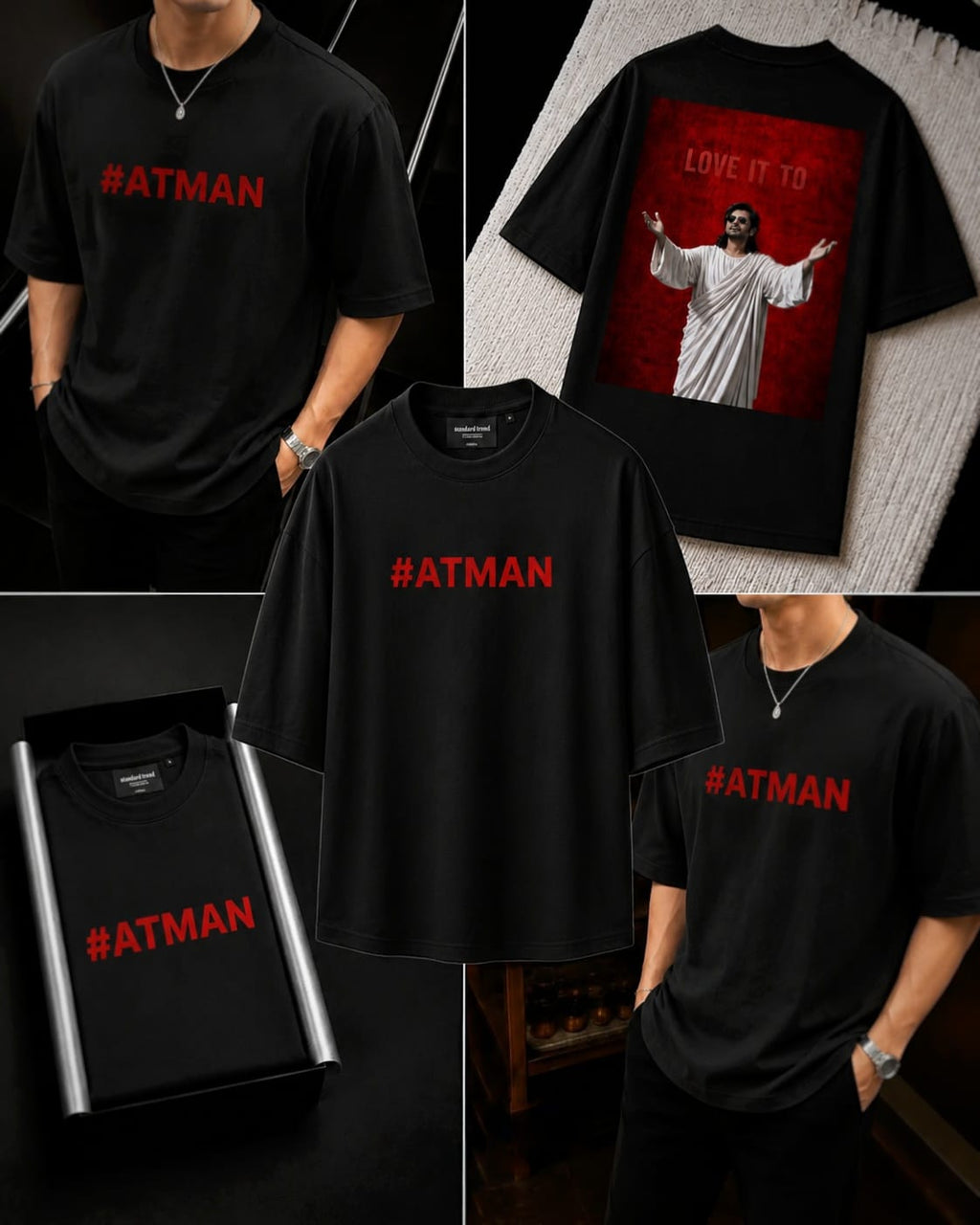 ATMAN DROP SHOULDER T SHIRT