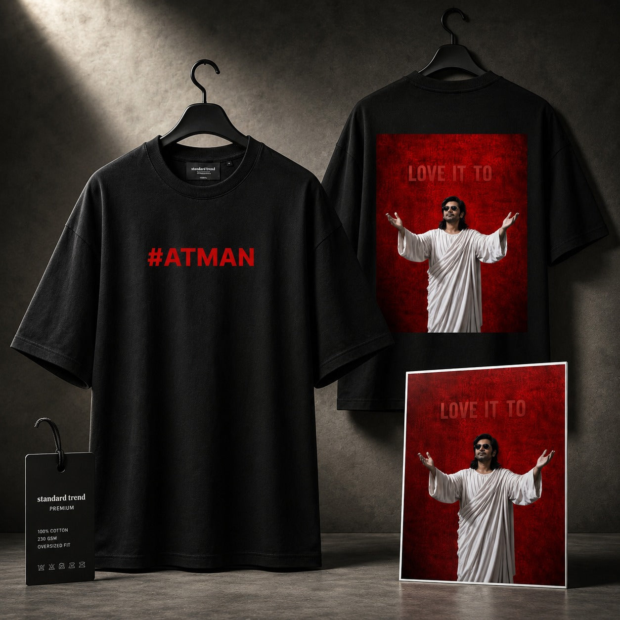 ATMAN DROP SHOULDER T SHIRT