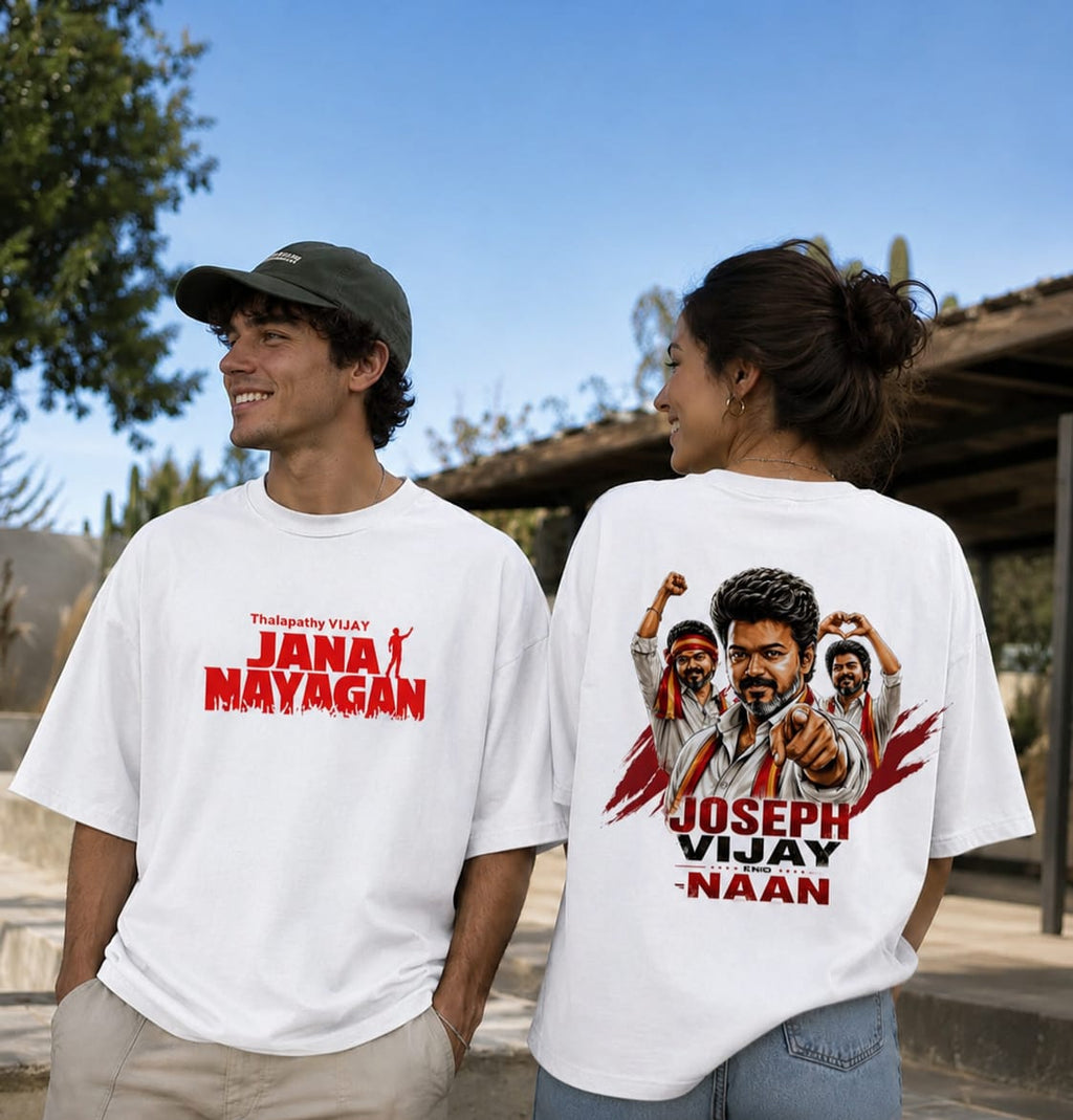 TVK VIJAY DROP SHOULDER T SHIRT